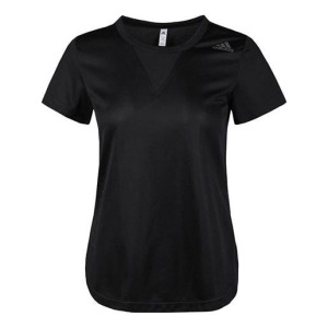 Футболка (WMNS) adidas Training T-shirts 'Black', черный