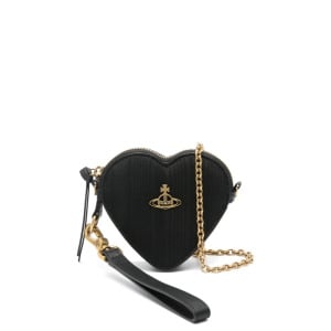 Vivienne Westwood мини-сумка Moire Heart, черный