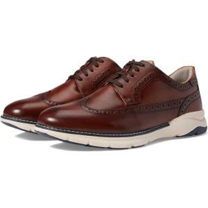 Оксфорды Florsheim Frenzi Wing Tip Oxford, цвет Cognac Smooth/White Sole