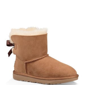 Водонепроницаемые сапоги UGG для девочек Mini Bailey Bow II (для младенцев), коричневый