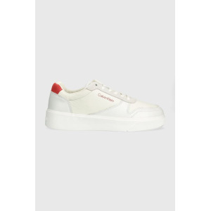 Кожаные кроссовки LOW TOP LACE UP BSKT Calvin Klein, белый