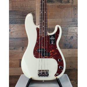 Басс гитара Fender Am Pro II Precision Bass, Olympic White, w/Hard Case, Free Ship, 548