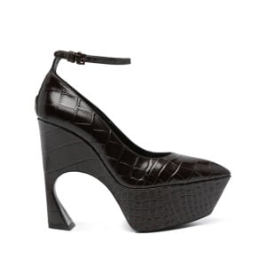 Victoria Beckham 140mm sculpted-heel leather pumps, красный