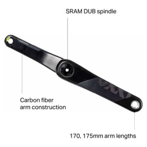 Шатуны Sram XX1 Eagle DUB AXS Quarq, черный