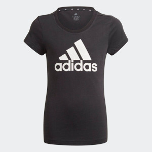 Детская футболка Essentials, большой логотип Adidas, черный