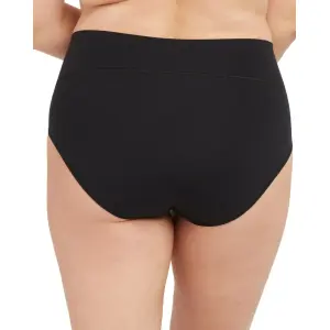 Мягкие компрессионные хлопковые трусики-корректирующее белье Spanx, черный