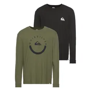 Рубашка Quiksilver с длинными рукавами "MOUNTAIN SUNRISE LS TEE PACK YM", черный