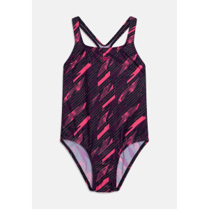 Купальник Girls Hyperboom Medalist Speedo, цвет true navy/electric pink/fandango pink