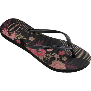 Шлепанцы Slim Organic Flip Flop Sandal Havaianas, черный