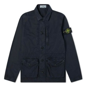 Куртка Men's STONE ISLAND Distress Multiple Pockets Jacket Blue, синий