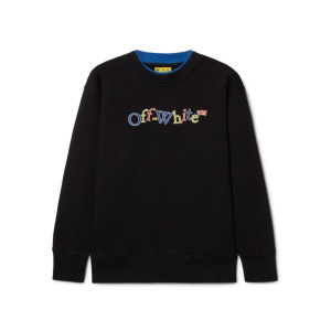 Off-White Kids толстовка Bookish Crazy, черный