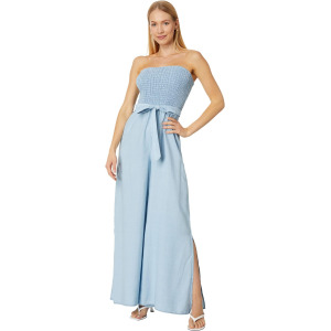 Юбка Vince Camuto Smocked Bodice Jumpsuit, цвет Arctic Surf