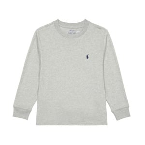 Хлопковая толстовка Polo Ralph Lauren, серый