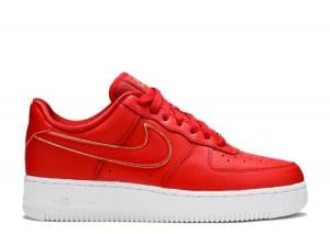 Nike WMNS AIR FORCE 1 LOW RED GOLD SWOOSH CDEK.Shopping