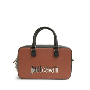 Сумка через плечо с логотипом Just Cavalli, коричневый