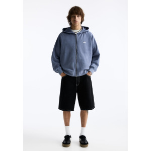 Джинсовые шорты Baggy Bermuda PULL&BEAR, черные