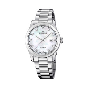 C4738/1 Женские часы Lady Elegance со стальным и серебряным циферблатом Candino, серебро