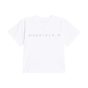 Хлопковая футболка MM6 Maison Margiela, белый