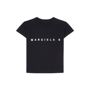 Футболка женская Mm6 Maison Margiela, черный / белый