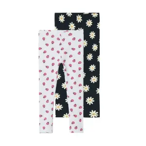 Леггинсы Name It "NMFVIVIAN 2P AOP LEGGING" (упаковка, 2 шт.), белый