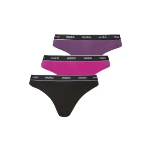 Т-стринги HUGO Underwear (3 шт. в упаковке), с поясом с логотипом, цвет Bunt