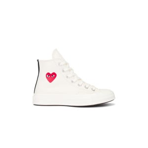 Маленькие высокие кеды Red Heart Comme Des Garcons Play, бежевый