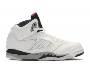 AIR JORDAN 5 RETRO PS WHITE CEMENT