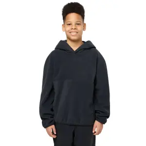 Толстовка Jack Wolfskin «Ju Fleece Hoodie SMILEYWORL», цвет granite black