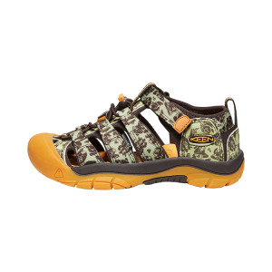 Сандалии Newport H2 Kids GS зелено-коричневая комбинация Keen, цвет Orange