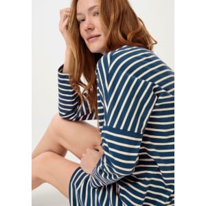 Платье из джерси STRIPED DRESS hessnatur, синий