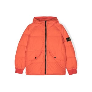 Stone Island Junior куртка с нашивкой Compass, оранжевый