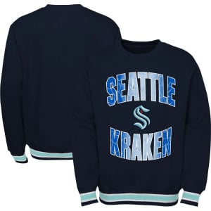 Толстовка с капюшоном Youth Deep Sea Seattle Kraken Classic Blueliner Outerstuff