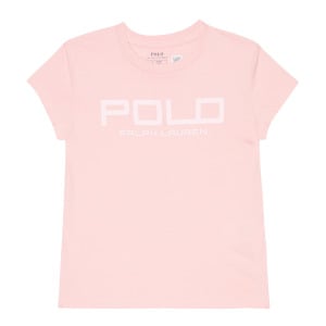 Футболка из хлопкового джерси с логотипом Polo Ralph Lauren, розовый