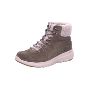 Сапоги Skechers Damen warm Suede Lace Up With Sherpa, зеленый