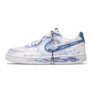 Кроссовки Nike Court Vision 1 Skateboarding Shoes Men Low-top White/blue, розовый