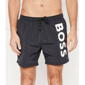 Шорты для плавания BOSS BLACK OCTOPUS Regular Fit, черный