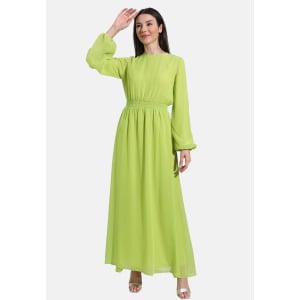 Платье макси MODEST REFKA CASUAL. Modanisa, цвет Olive Green