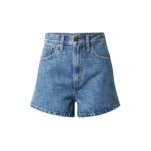 Обычные джинсы LEVIS HIGH WAISTED MOM SHORT MED INDIGO - FLAT FINISH, синий