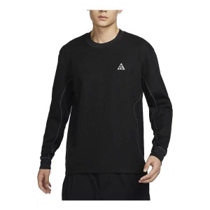 Футболка acg dri fit adv с длинным рукавом утепленный топ Nike, черный