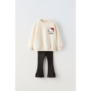 Кофта и леггинсы hello kitty ZARA, экрю