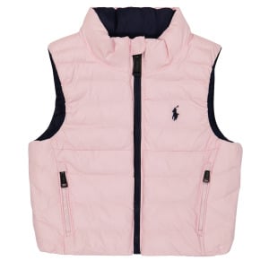 Детский двусторонний стеганый жилет Polo Ralph Lauren Kids, розовый