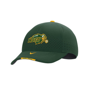 Мужская зеленая регулируемая кепка NDSU Bison 2022 Sideline Legacy91 Performance Nike