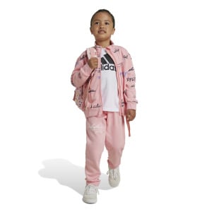 Спортивный костюм Adidas Sportswear Brand Love Kids, красный