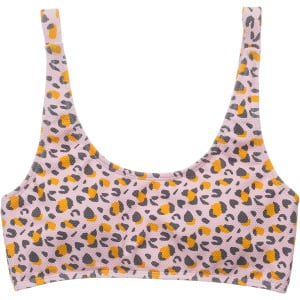 Купальный топ Snapper Rock Leopard Love Bralette Top, розовый