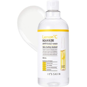 Lemon'C Squeeze Ampoule Toner 500 мл - Очищающее и увлажняющее вяжущее средство с экстрактом лимона и гиалуроновой кислотой, It'S Skin