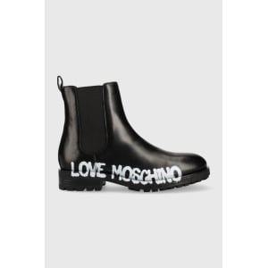 Кожаные ботинки челси Love Moschino, черный