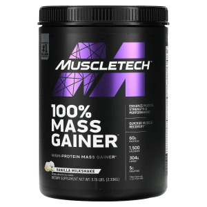 Muscletech 100% Mass Gainer  Ванильный молочный коктейль 5,15 фунта