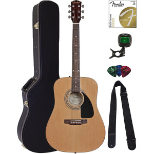 Акустическая гитара Fender FA-115 Dreadnought Acoustic Guitar - Natural w/ Hard Case