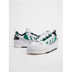 Кроссовки на шнуровке Adidas originals, цвет white/white/green