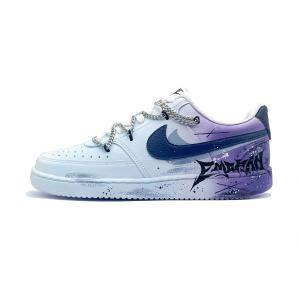 Кроссовки Nike Court Vision 1 Skateboarding Shoes Men Low-top Purple, синий